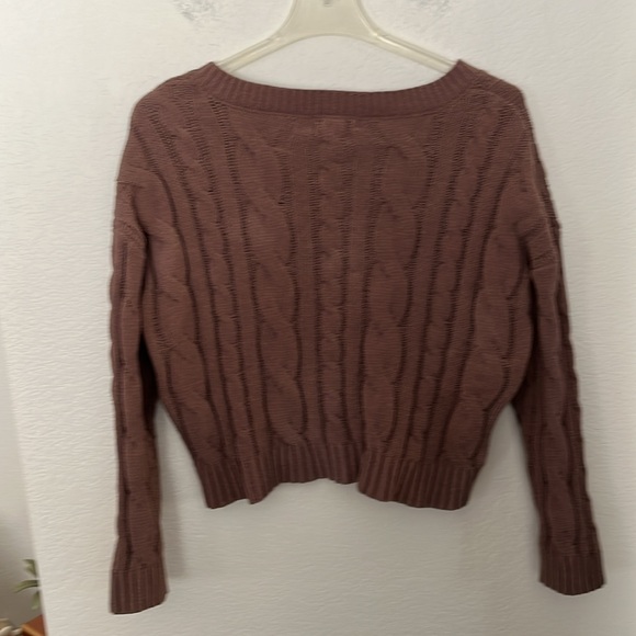 🤎🦃RSQ FADED BROWN KNITT SWEATER NWOT SZ L (48Wx19L) EXCELLENT COND. - Picture 3 of 5